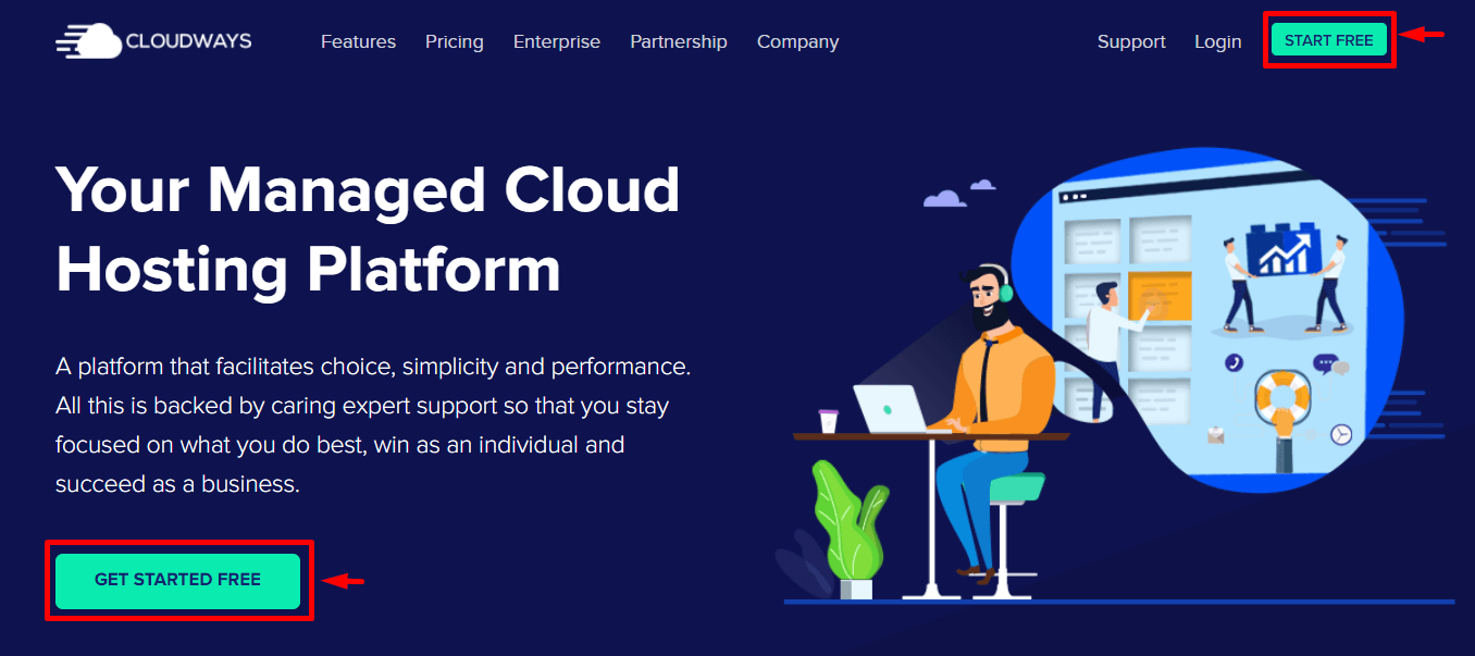 Cloudways Start Free